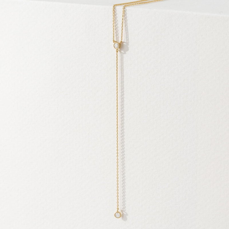 Treasure Bender Lariat Gold Necklace for Women Dainty Long 14K Gold Plated Y-Shaped Body Chain Choker Necklace Trendy Non Tarnish Pendant Simple Layered Necklaces Gold Jewelry for Women Set Gift - Image 4